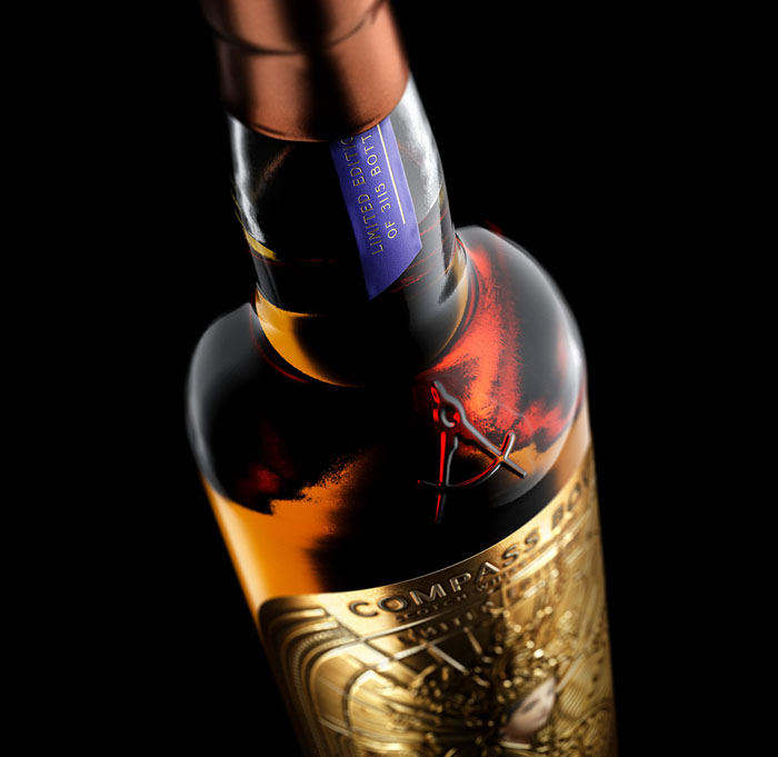 [包装设计]The Muse概念凸版金色瓶贴设计欣赏(共3张图)