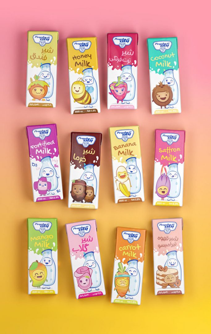 [包装设计]Pegah调味牛奶包装设计(共21张图)