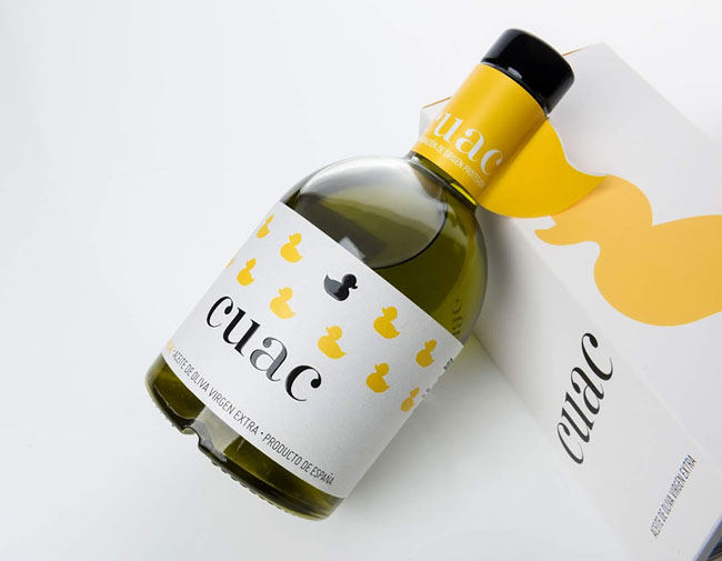 [包装设计]小黄鸭版CUAC AOVE橄榄油包装设计(共13张图)