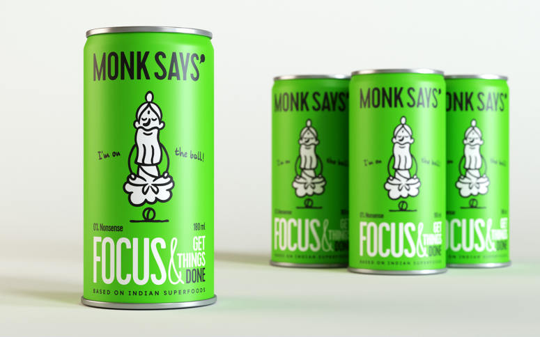 [包装设计]Monk Says饮料包装设计(共10张图)