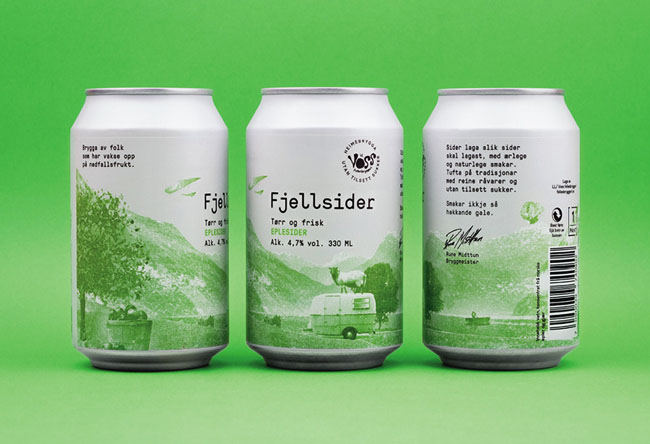 [包装设计]Voss Fjellsider天然苹果酒包装设计欣赏(共6张图)