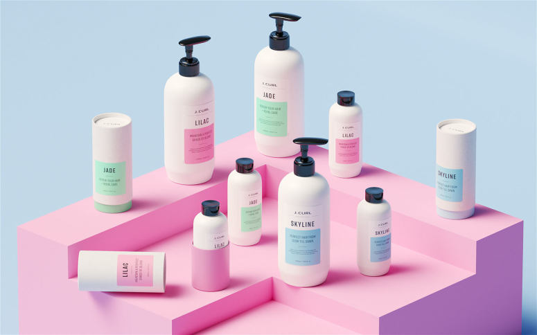 [包装设计]J. Curl头发护理产品包装(共10张图)