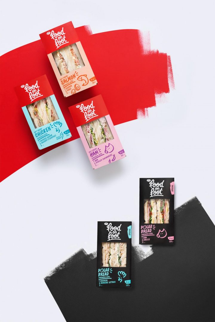 [包装设计]FOOD ON FOOT三明治包装设计(共7张图)