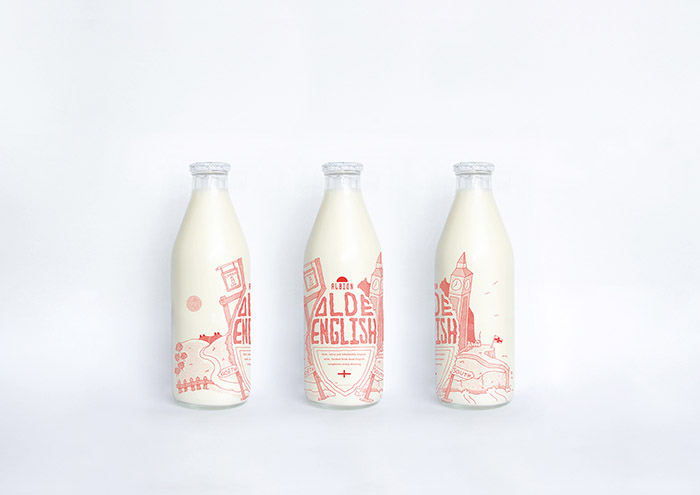 [包装设计]Albion牛奶包装(共7张图)