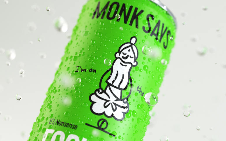 [包装设计]Monk Says饮料包装设计(共10张图)