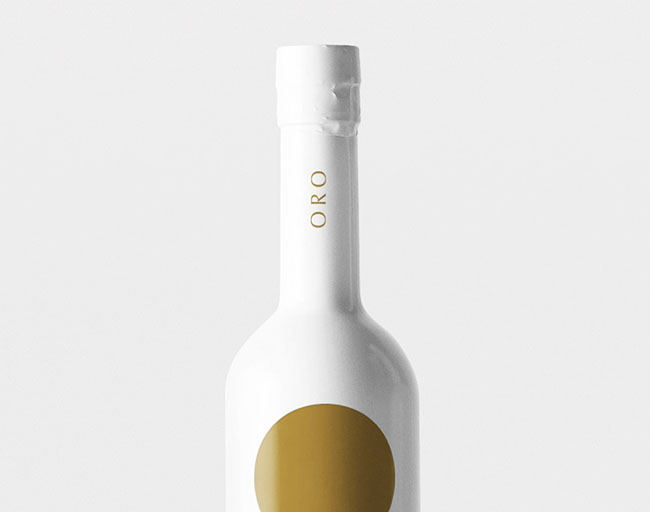 简洁的Oro特级初榨橄榄油包装设计