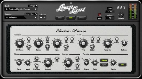 钢琴声音模拟软件Applied Acoustics Systems Lounge Lizard EP 4.3.0 WIN破解版免费下载插图