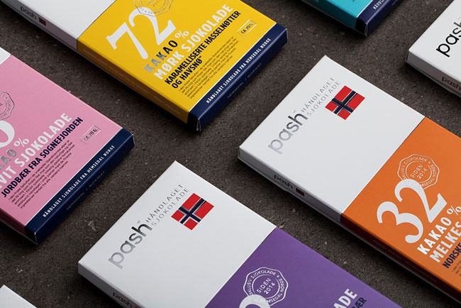 [包装设计]挪威PASH手工巧克力包装设计(共10张图)