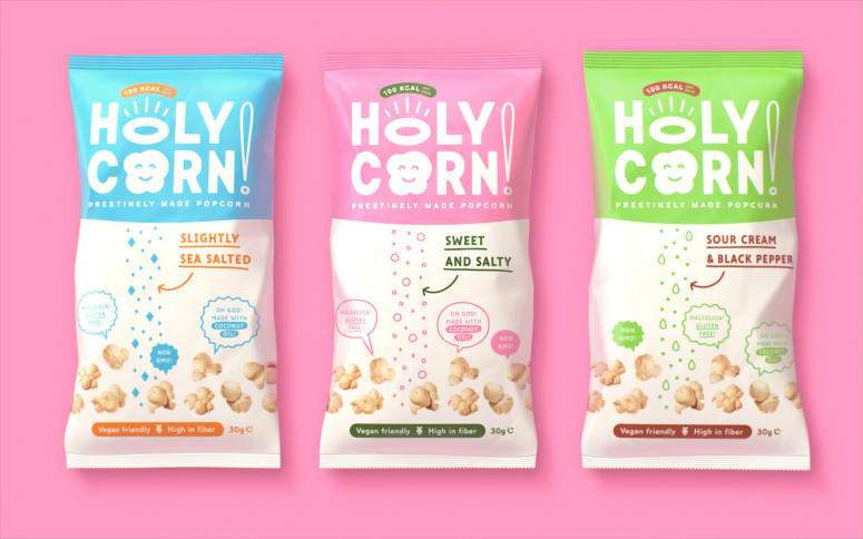 [包装设计]HolyCorn!爆米花包装设计(共10张图)