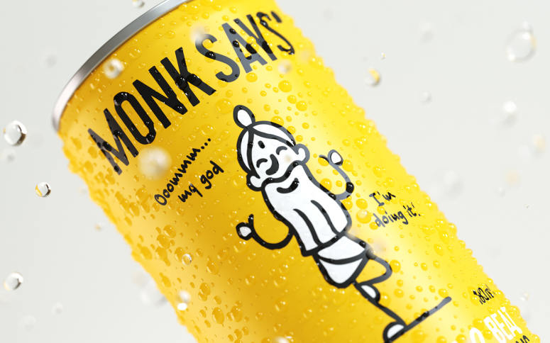 [包装设计]Monk Says饮料包装设计(共10张图)