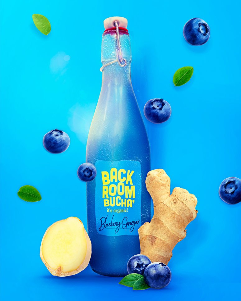 [包装设计]Back Room Bucha果汁包装(共3张图)