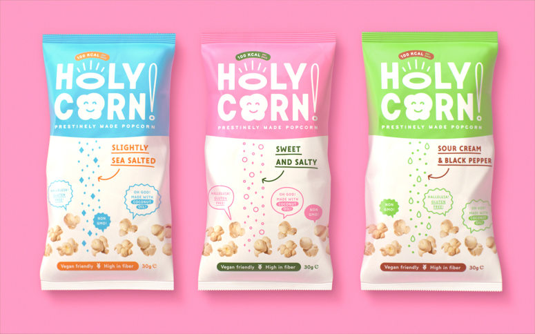 [包装设计]HolyCorn!爆米花包装设计(共10张图)
