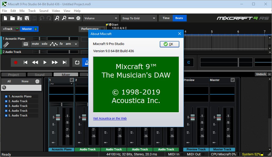 Acoustica Mixcraft Pro Studio 9.0 Build 436破解版免费下载