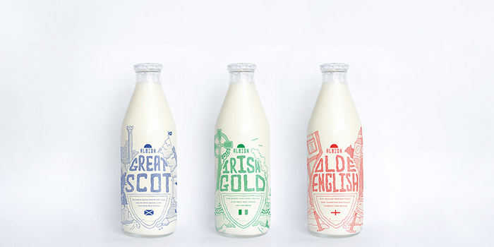 [包装设计]Albion牛奶包装(共7张图)