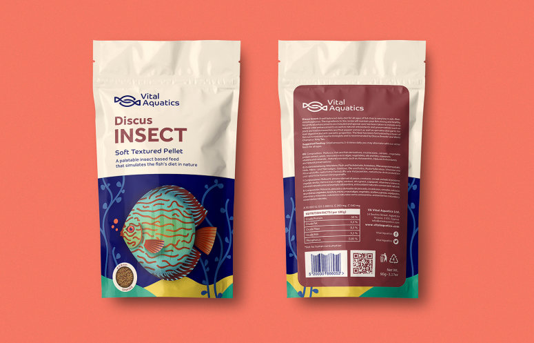 [包装设计]Vital Aquatics鱼食品包装(共7张图)