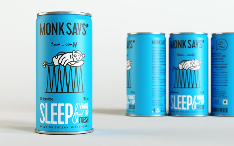 [包装设计]Monk Says饮料包装设计(共10张图)