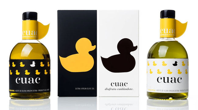 [包装设计]小黄鸭版CUAC AOVE橄榄油包装设计(共13张图)
