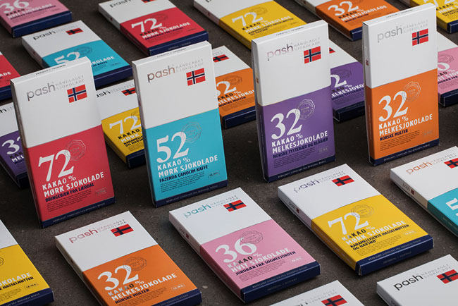 [包装设计]挪威PASH手工巧克力包装设计(共10张图)