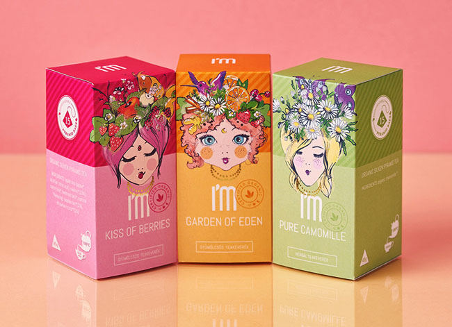 匈牙利I'M TEA高档茶品牌茶包装设计欣赏