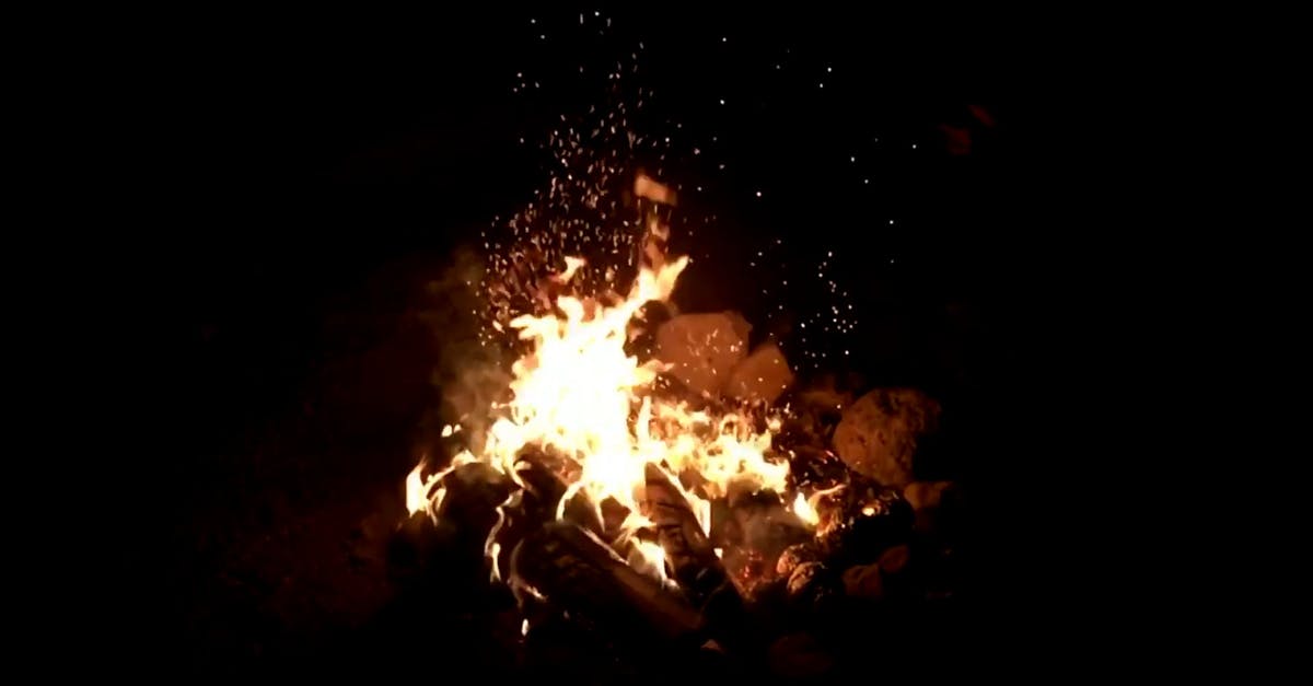 853848|漆黑的夜晚篝火燃烧CC0视频素材