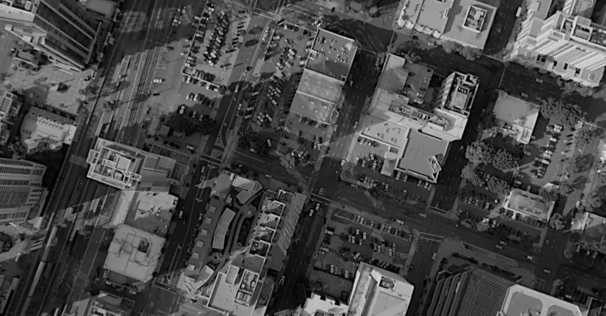 854336|黑白摄影航拍城市空中拍摄CC0视频素材插图