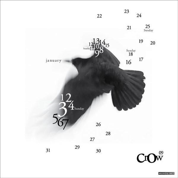 怀念2011国外各种产品载体上的简洁创意挂历日历设计欣赏-A-2