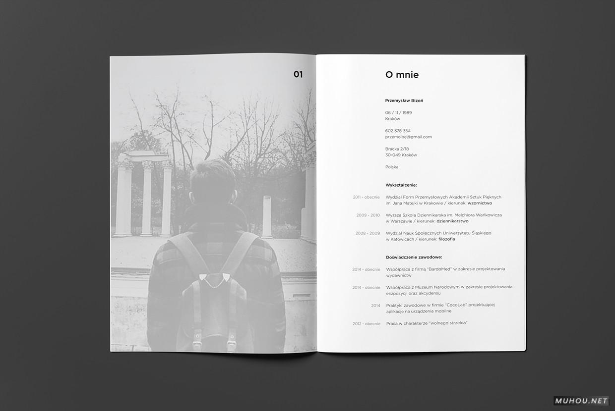 BIZON的黑与白书籍排版设计-Przemek Bizoń [32P]