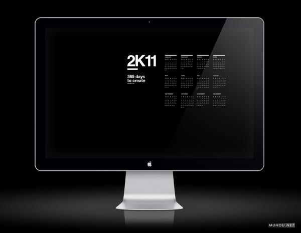 怀念2011国外各种产品载体上的简洁创意挂历日历设计欣赏-A-2