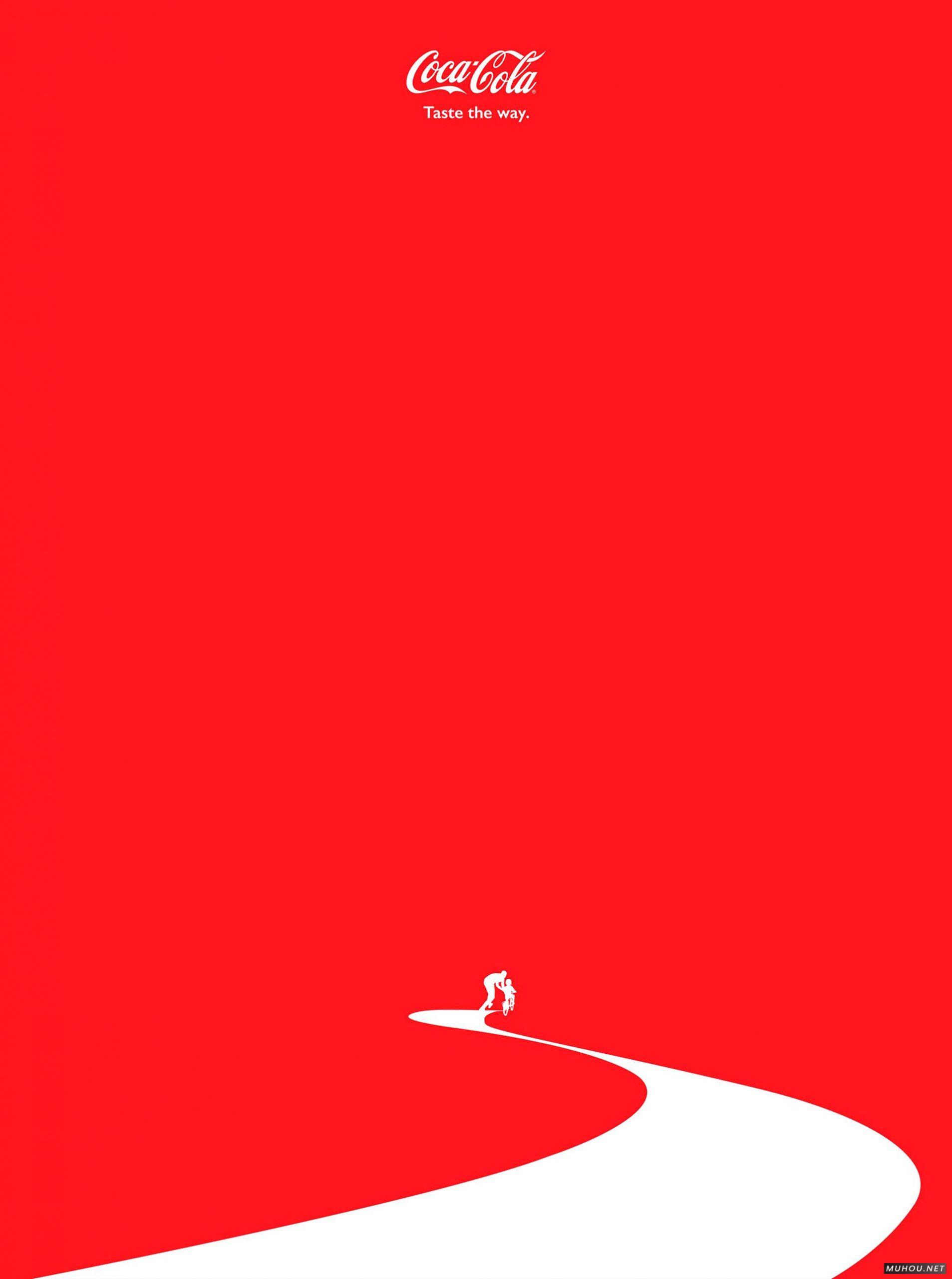 可口可乐三个系列极简创意海报设计 [10P]