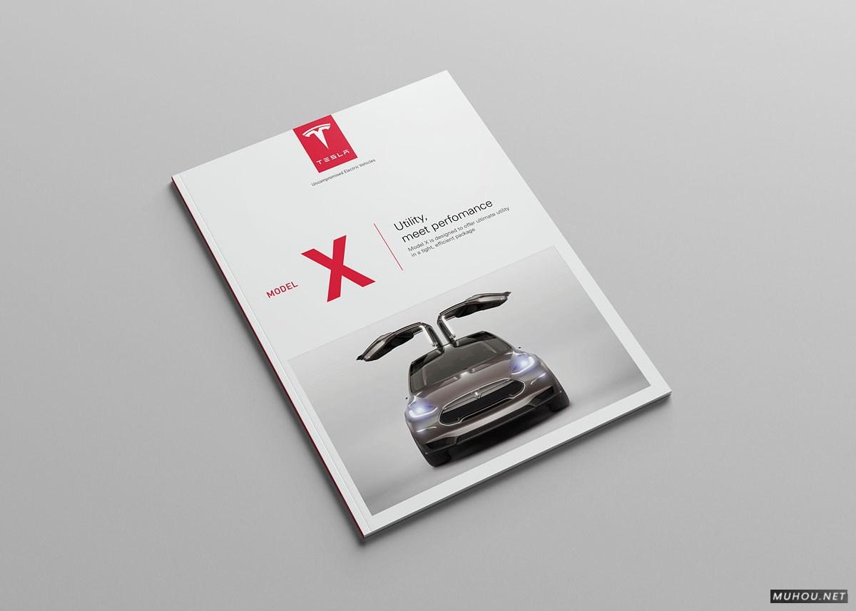 TESLA特斯拉汽车模型概念信息画册设计-Serge Mistyukevych [21P]