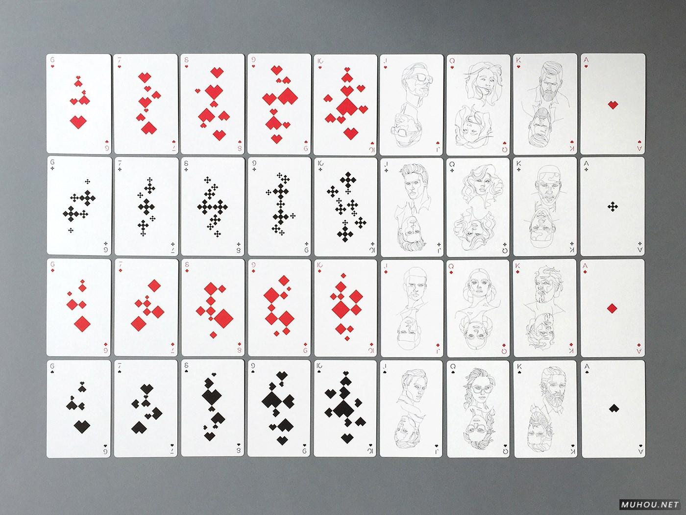 网格镂空印刷工艺海报书籍促销款邀请函扑克牌设计 [43P]