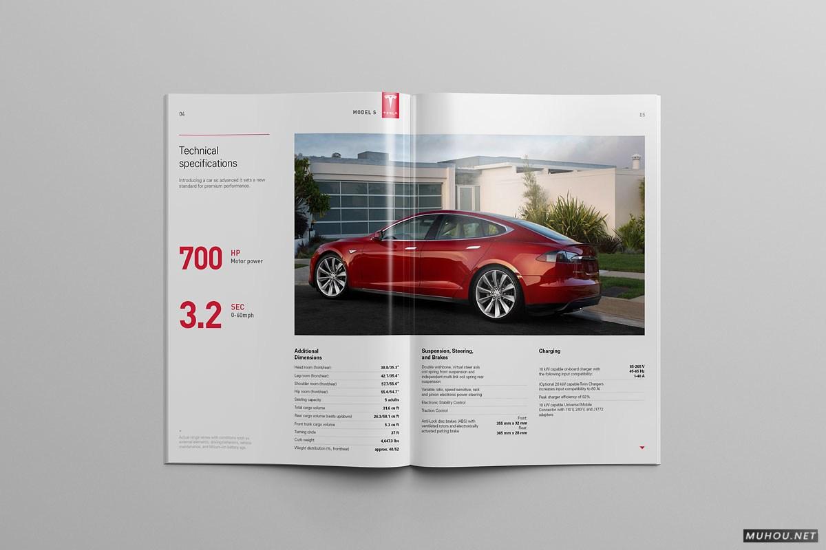TESLA特斯拉汽车模型概念信息画册设计-Serge Mistyukevych [21P]
