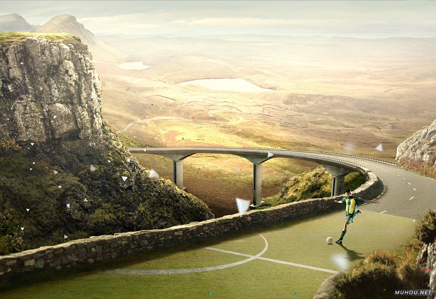 Leão Branco两套PS合成创意系列广告 [8P]