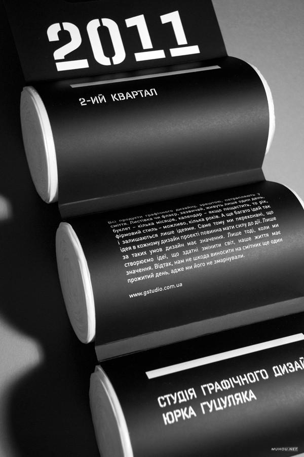 怀念2011国外各种产品载体上的简洁创意挂历日历设计欣赏-A-2