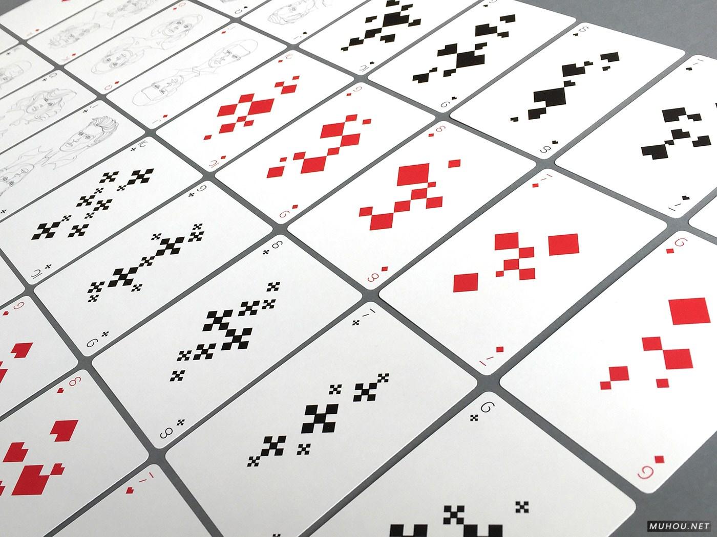 网格镂空印刷工艺海报书籍促销款邀请函扑克牌设计 [43P]