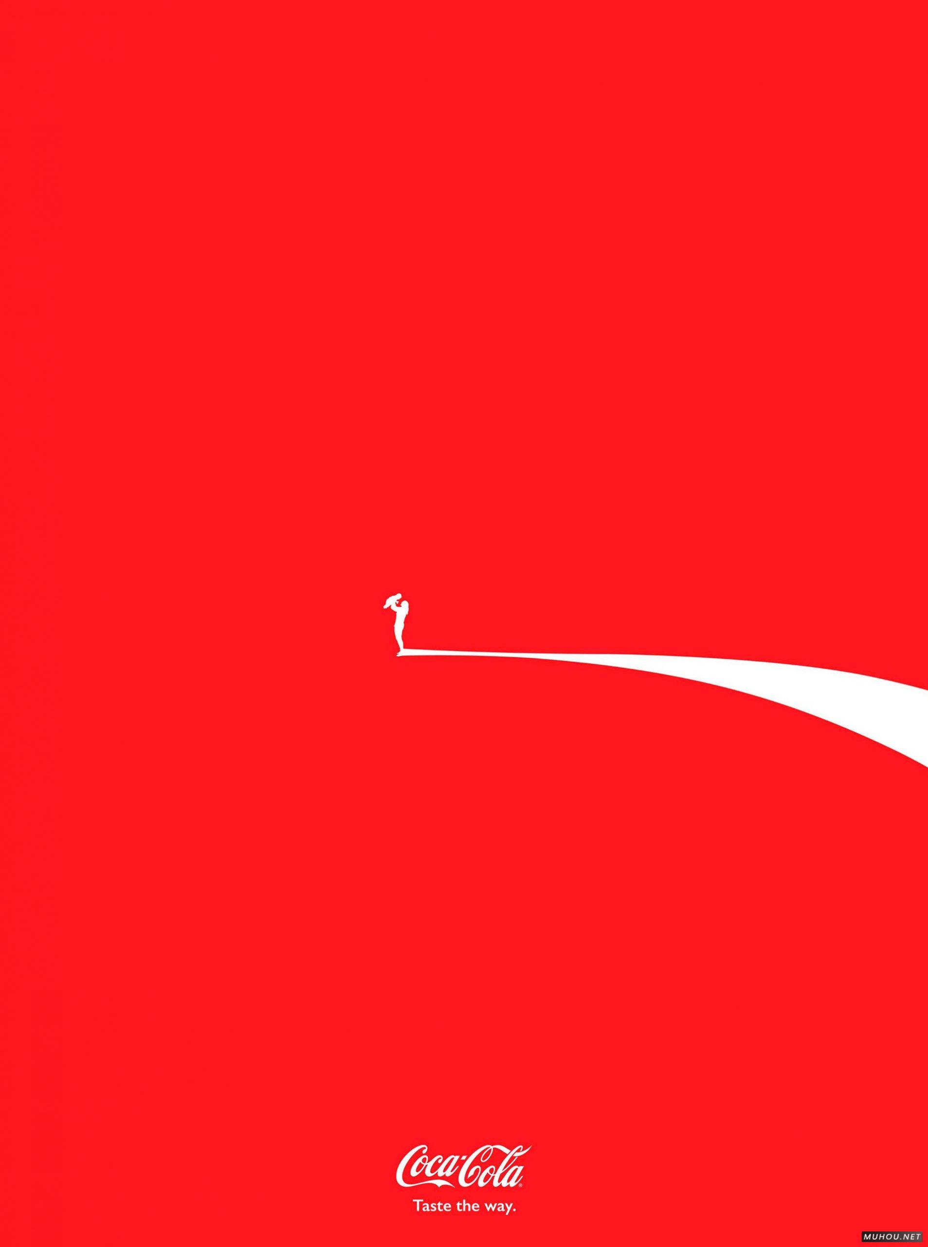 可口可乐三个系列极简创意海报设计 [10P]