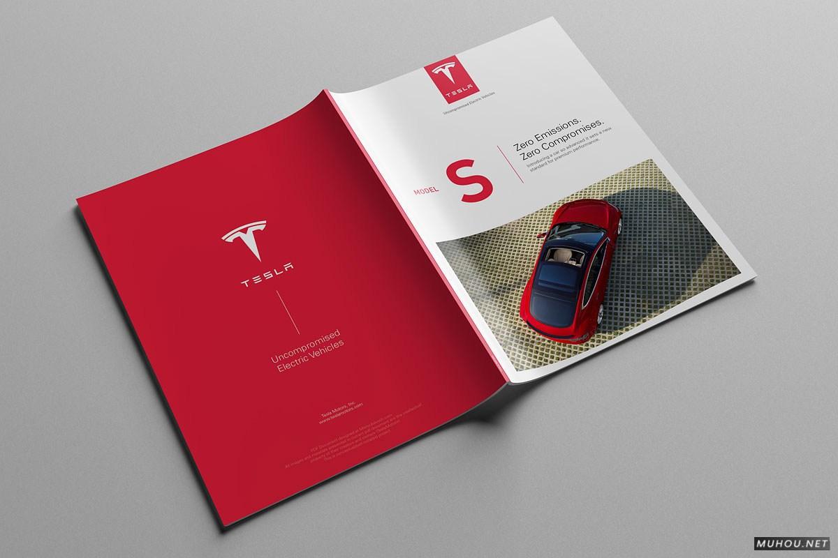 TESLA特斯拉汽车模型概念信息画册设计-Serge Mistyukevych [21P]