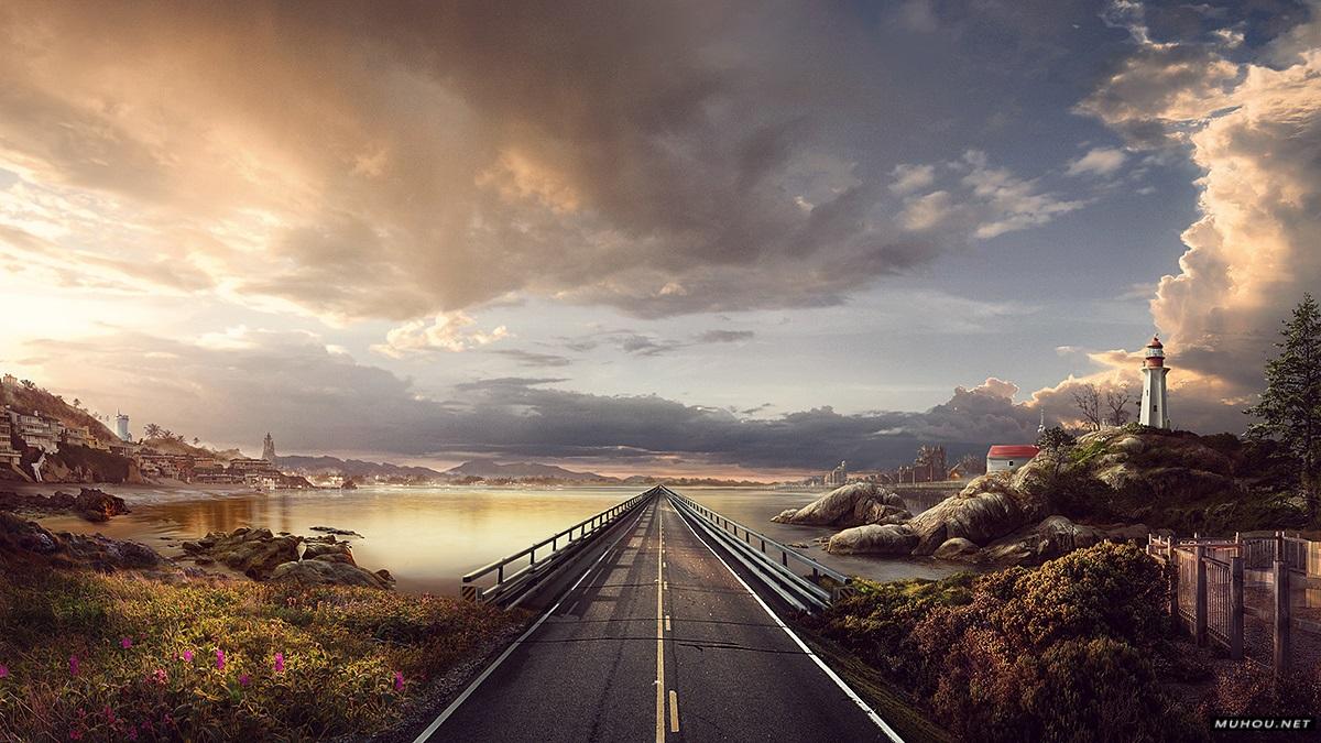 ESPN一条路的20个风景合成 [23P]