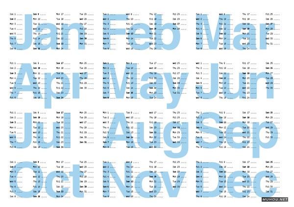 怀念2011国外各种产品载体上的简洁创意挂历日历设计欣赏-A-2