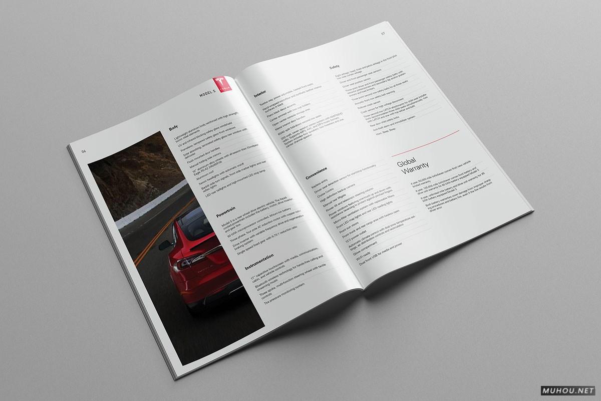 TESLA特斯拉汽车模型概念信息画册设计-Serge Mistyukevych [21P]
