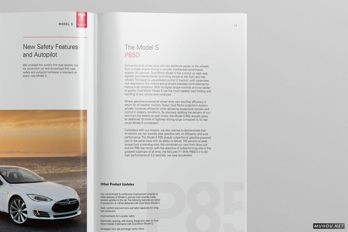 TESLA特斯拉汽车模型概念信息画册设计-Serge Mistyukevych [21P]