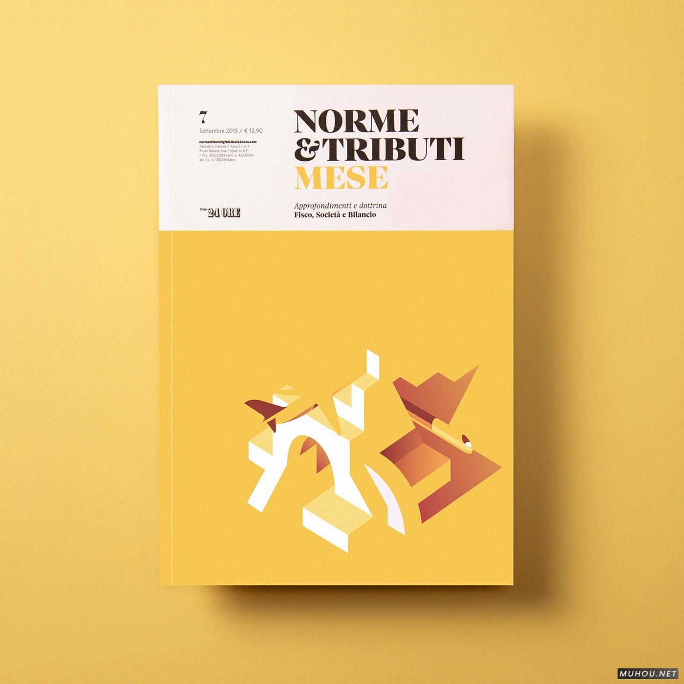 NORME清爽几何插画书籍封面设计 [10P]