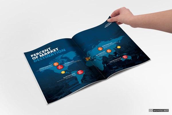 [89P]BRAXAS大气极简鲜明色彩企业画册设计 1/4