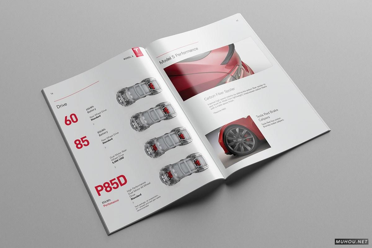 TESLA特斯拉汽车模型概念信息画册设计-Serge Mistyukevych [21P]