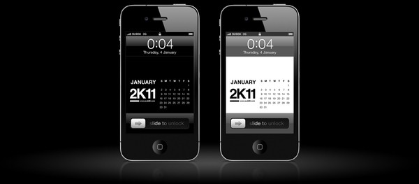 怀念2011国外各种产品载体上的简洁创意挂历日历设计欣赏-A-2