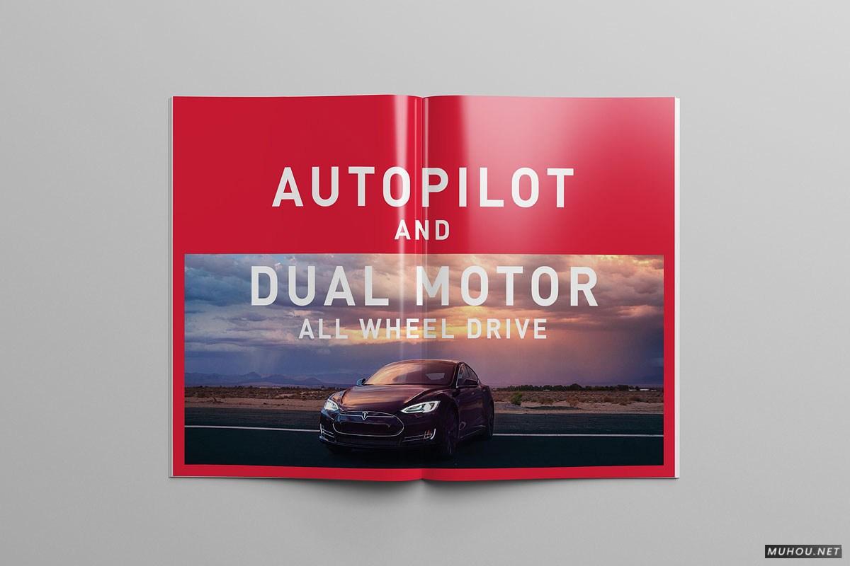 TESLA特斯拉汽车模型概念信息画册设计-Serge Mistyukevych [21P]