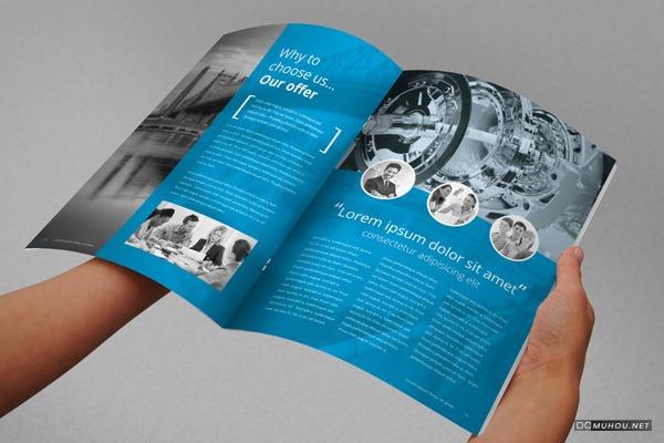 [89P]BRAXAS大气极简鲜明色彩企业画册设计 1/4