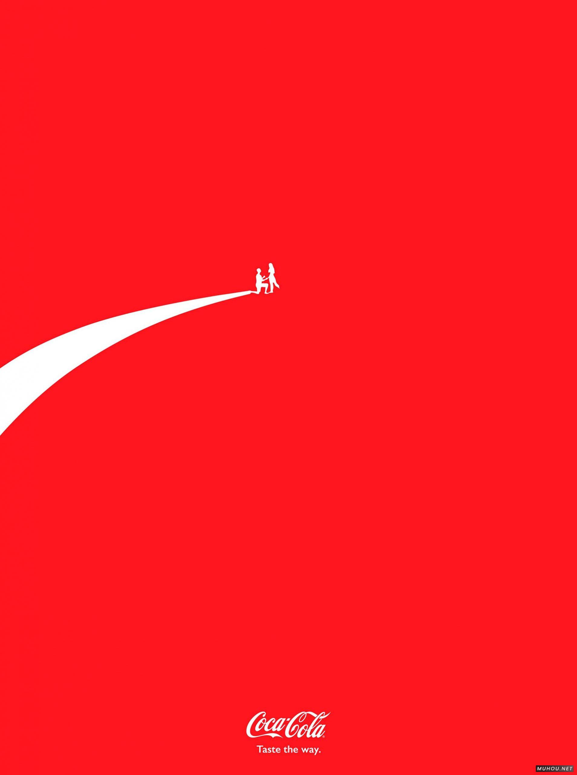 可口可乐三个系列极简创意海报设计 [10P]