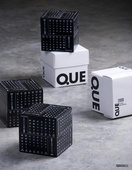 怀念2011国外各种产品载体上的简洁创意挂历日历设计欣赏-A-2