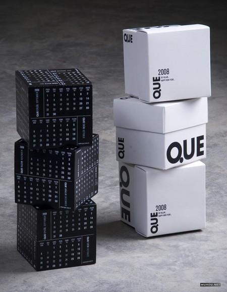 怀念2011国外各种产品载体上的简洁创意挂历日历设计欣赏-A-2